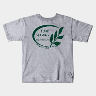 Four Seasons Total Landscaping Green Logo Kids T-Shirt